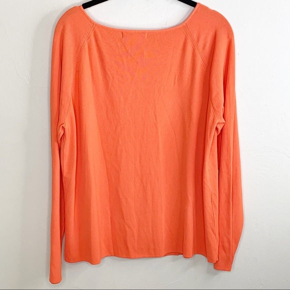 Coldwater Creek Orange Button-Up Cardigan Sweater - Picture 5 of 5